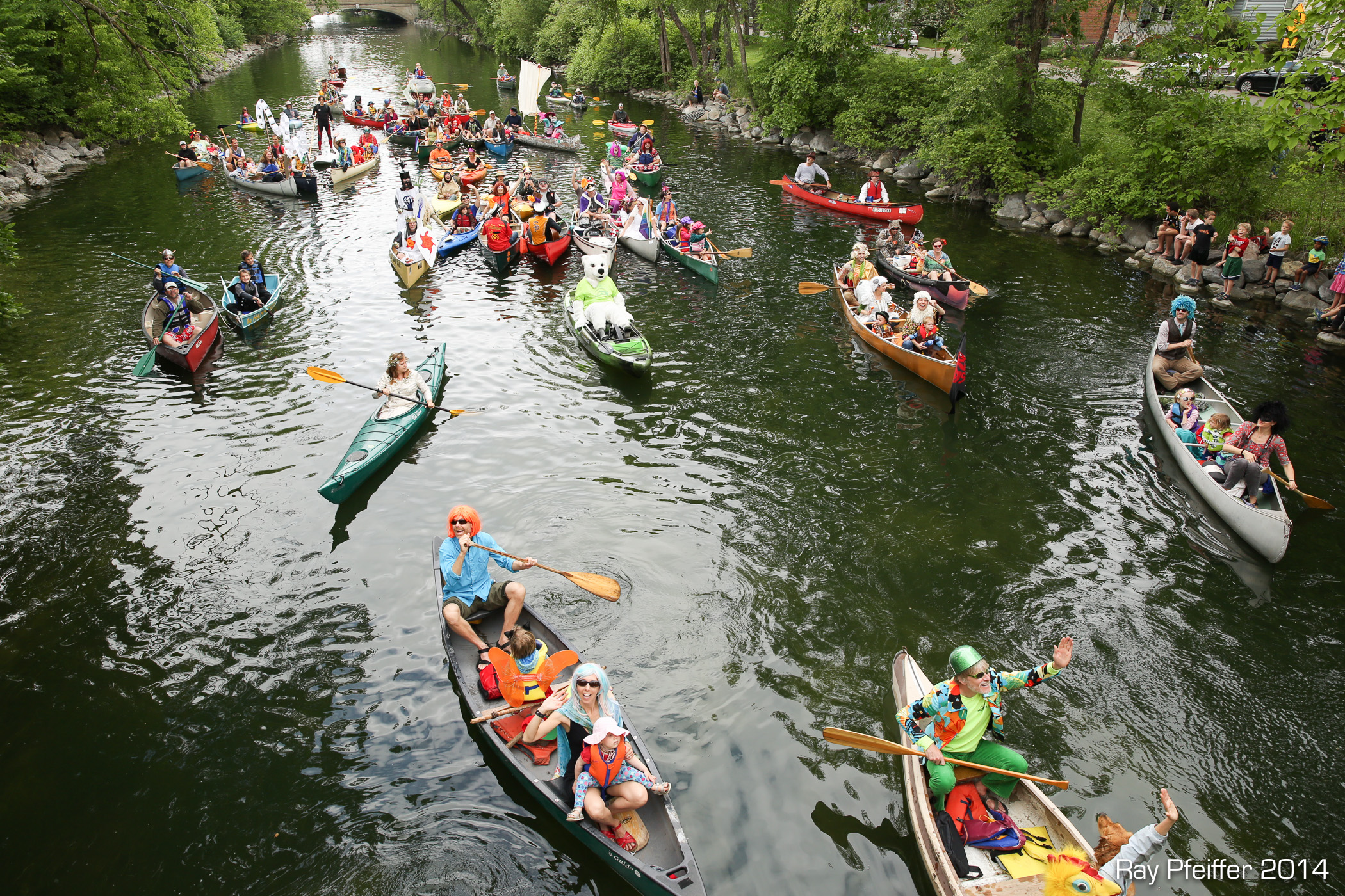 Looking down onto the Fools FLotilla