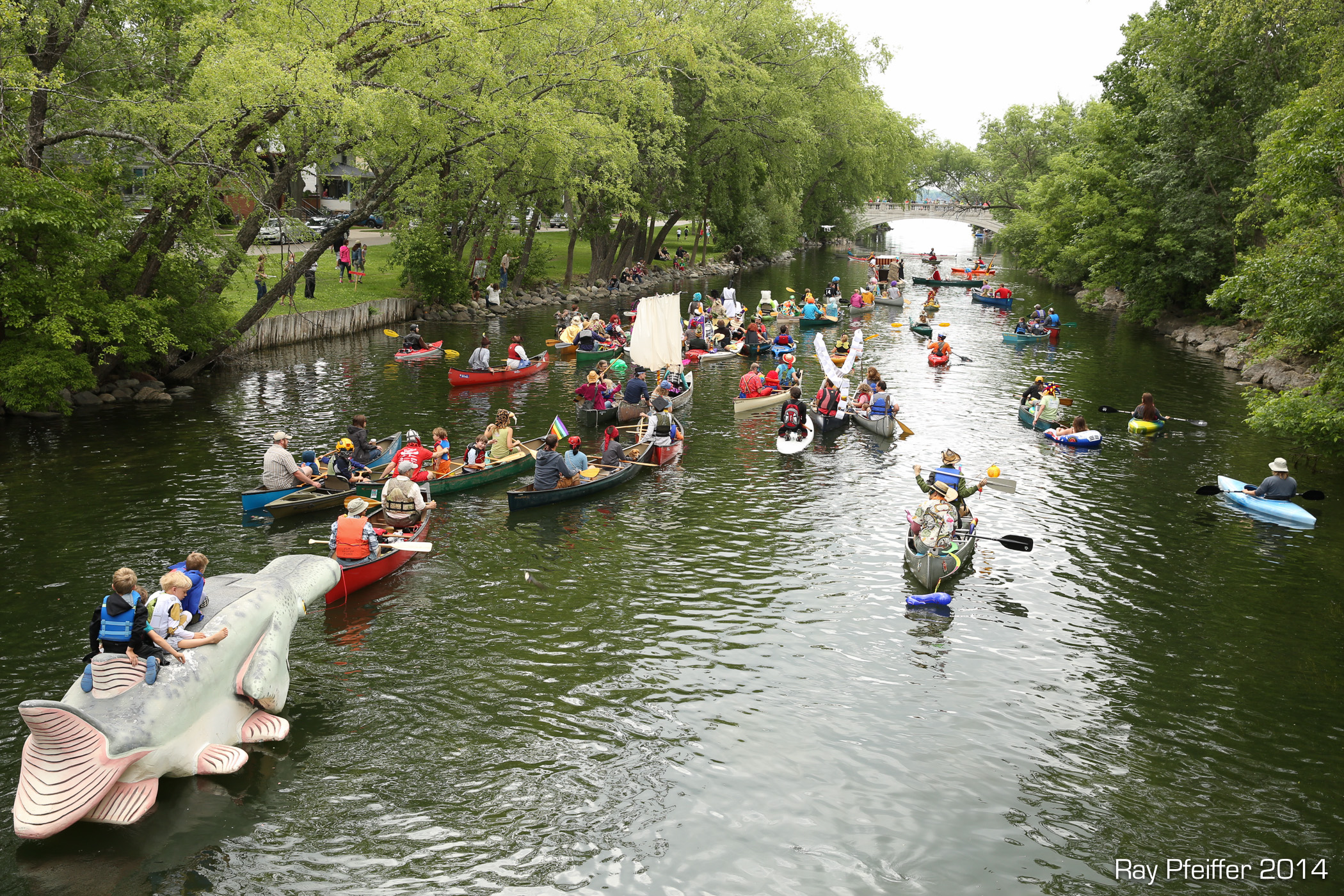 Fools Flotilla dumps into Lake Monona