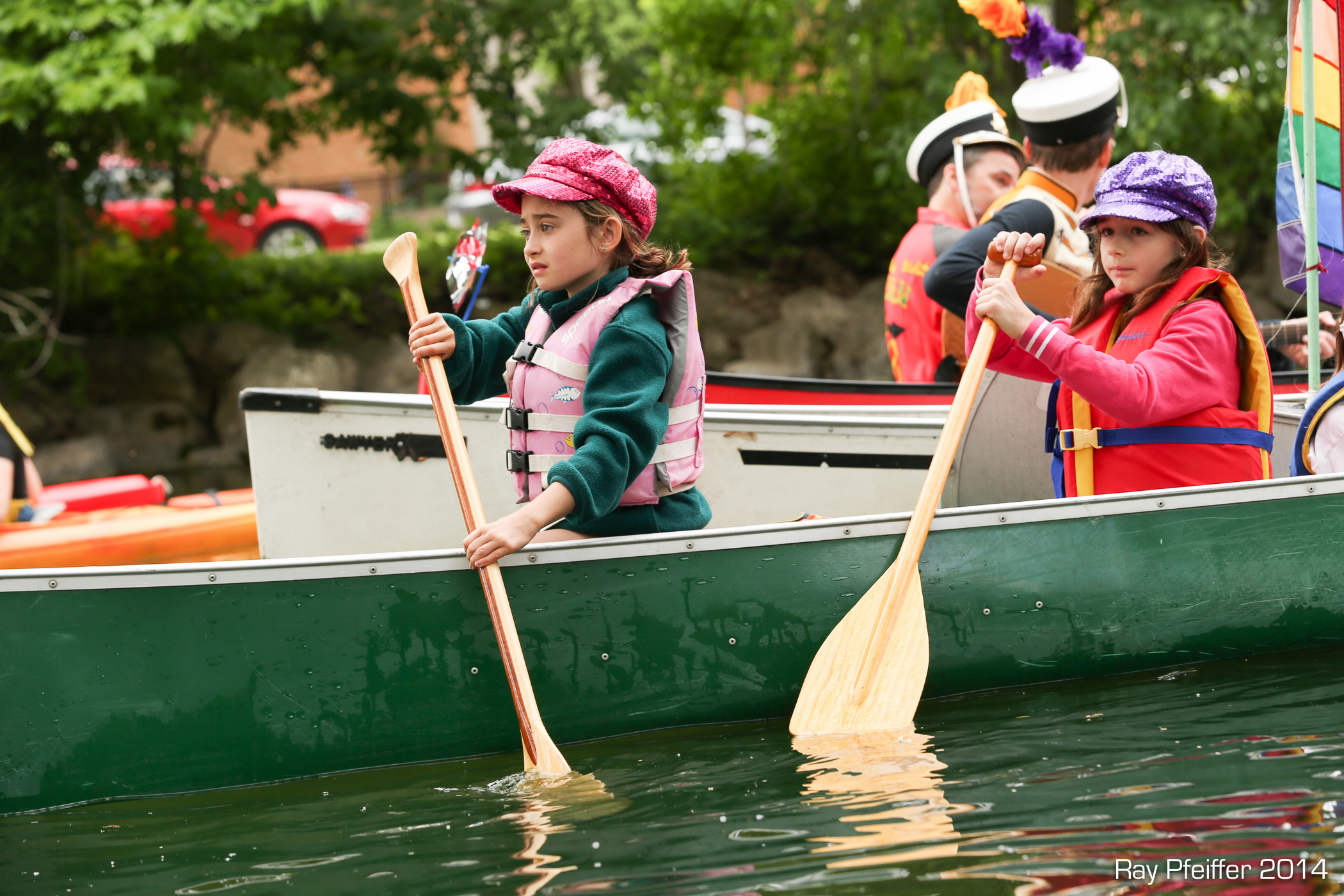 Young paddlers on the Yahara